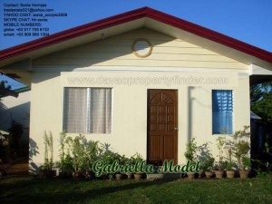 Gabriella House Gabriella is an affordable house for sale in Davao City's Elenita Heights Subdivision. Avail this through Pag-ibig housing.